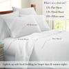 Litle Bird 900 Thread Count Luxury Full Sheets Set, Egyptian Cotton Sheets (4 Pc Set) - Sateen Weave for- Smooth Soft & Thick Bad Sheets with 21" to 24" Deep Pocket Expanded Queen Size Wine Solid view 3