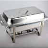 UZOURI 9L Stainless Steel Chafing Dish Set Buffet Silver Catering Warmer Set, Rectangle Chafing Dish Set, for Buffet Catering Kitchen Party view 2