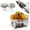 UZOURI Stainless Steel Chafing Dish, Chafing Dish Set Food Warmer Buffet, with Food Pans Fuel Holders, Food Warmer Professional Set for Catering, Buffet and Party(Size:S) (M) view 1