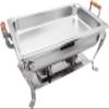 UZOURI Rectangle Chafing Dish Set, Stainless Steel Chafing Dish, Stainless Steel Food Warmer Buffet Dish Catering Pan, for Buffet Catering Kitchen Party view 4
