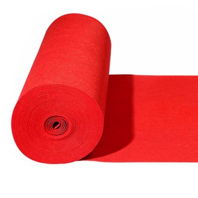 Red Carpet Runner Runway Rug, Wedding Aisle Runner 2mm Non-Slip Bridal Walkway Floor Mat, 10m 20m Event Carpet Reception Rug for Christmas Party Church (Size : 1.2x30m)