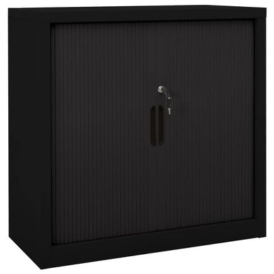CKioict Modern Floor Storage Cabinet, Living Room Modern Home Furniture Storage Organizer Cabinet,for Office, Pantry, Home,Sliding Door Cabinet Black and White 35.4"x15.7"x35.4" Steel