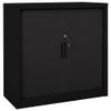 CKioict Modern Floor Storage Cabinet, Living Room Modern Home Furniture Storage Organizer Cabinet,for Office, Pantry, Home,Sliding Door Cabinet Black and White 35.4"x15.7"x35.4" Steel view 1