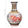 DYPASA Vase Ceramic Vase Chinese Retro Enamel Painted Porcelain Vases 9.4 Inch Large Decor Desktop Flower Vase Home Living Room Decoration Ornament Flower Vase view 2