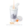 DANAWA Practical 17oz. Automatic Touch-Free Rechargeable Sensor Liquid Soap Pump Dispenser, Adjusted by Sensor Distance Liquid Output (White_Orange) view 4