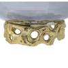 A&B Home Percy Aluminum Lidded Glass Jar - 6.5" Dia. x 10" H - Grey/Gold view 4