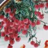 26cm China Old Porcelain Qing Famille Rose Chicken Pattern Plate Home Decor view 3