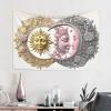 Baxozud The smiling faces of the sun and moon Home decoration,Tapestry Psychedelic Tapestry Wall hanging Bedding Tapestry view 3