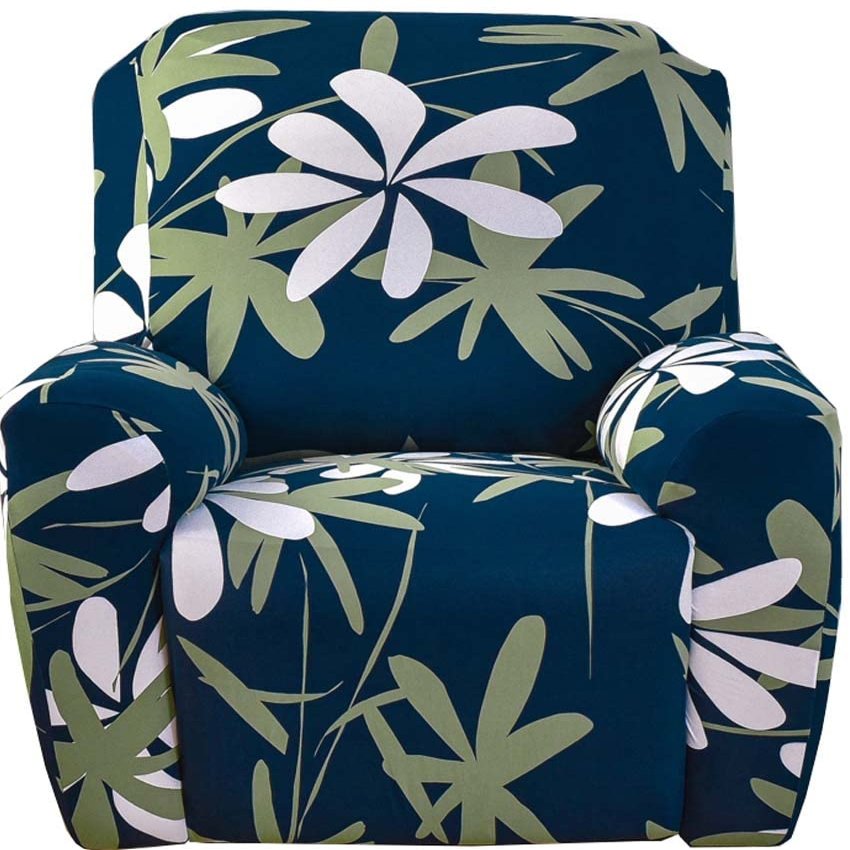 ALABOW Lazy Boy Recliner Chair Covers Slipcovers with Pockets 1Seat Recliner Cover 4-Pieces Slipcover Lazy Boy Chair Cover for Recliner with Elastic Bottom (Color : #10)