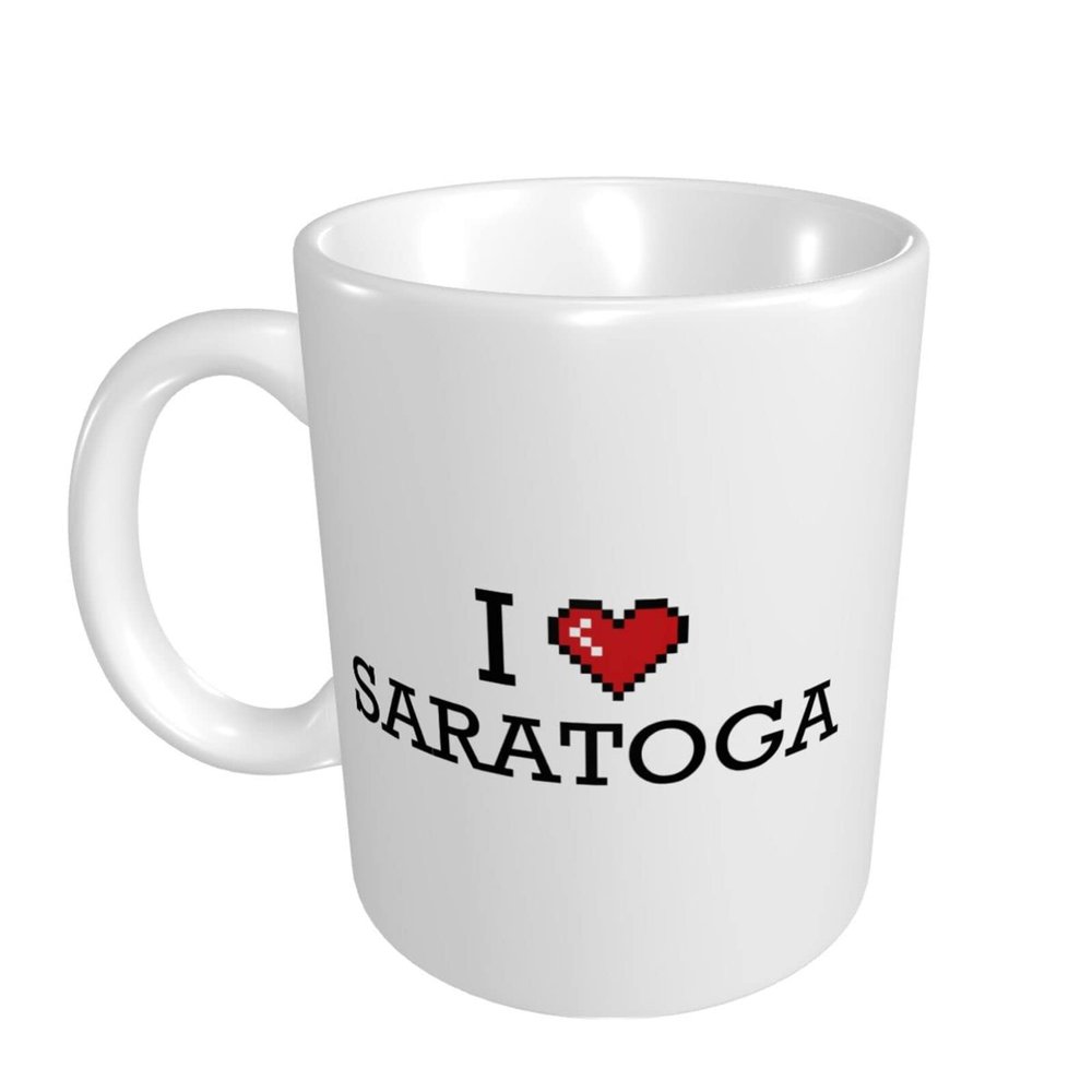 Abipuir Funy Mug I Love Saratoga Mug Large Coffee Mugs Funny Coffee