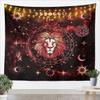Leo Kids Tapestry,12 Constellations Astrology Zodiac Trippy Wall Tapestries,Girls Boys Adults Room Decor,Sun Moon Starry Sky Galaxy Wall Hanging,Red Bright Home Wall Decor,XLarge 70.9 x 92.5 Inches view 1