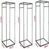 GORHLady Privacy Protection Partition Fitting Room,Mobile Track Privacy Protection Fitting Room Wall Mounted 90% Shading Rate Mall Simple Fitting Room L85xW100xH200CM B view 2