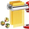 3IN1 Pasta Maker Attachment for All KitchenAid Mixers, Pasta Attachment Includes Pasta Sheet Roller, Spaghetti Cutter & Fettuccine Cutter, with Cleaning Brush view 1
