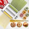 3IN1 Pasta Maker Attachment for All KitchenAid Mixers, Pasta Attachment Includes Pasta Sheet Roller, Spaghetti Cutter & Fettuccine Cutter, with Cleaning Brush view 2