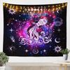 Aquarius Kids Tapestry,12 Constellations Astrology Zodiac Wall Tapestries,Girls Boys Adults Room Decor,Sun Moon Starry Sky Galaxy Wall Hanging,Purple Trippy Home Wall Decor,Medium 59.1 x 59.1 Inches view 1