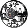 Modern Roman Numerals Wall Clocks 12 Inch Vinyl Record Wall Clock Biology Themed Wall Clock Made of Real Vinyl Record Chemistry Experimental Equipment Wall Watch Hanging Decor for Lab view 2