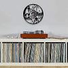 Modern Roman Numerals Wall Clocks 12 Inch Vinyl Record Wall Clock Biology Themed Wall Clock Made of Real Vinyl Record Chemistry Experimental Equipment Wall Watch Hanging Decor for Lab view 4