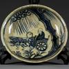 18cm China Old Ming Xuande Blue White Porcelain Guiguzi Downhill Pattern Plate view 1