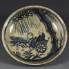 18cm China Old Ming Xuande Blue White Porcelain Guiguzi Downhill Pattern Plate view 3