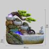 HIHELO Desktop Fountain Indoor Tabletop Fountain Waterfall Zen Meditation Indoor Waterfall Function with Automatic Pump Artificial Tree and Lighting Waterfall Water Fountain Outdoor (Size : Large) view 2