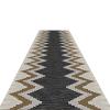 Non Slip Runner Rug Living Room Accent Farmhouse Runner Rug Grey and Brown Geometric Hallway Runner Rug, Living Room/Bedroom/Stairs Long Non Skid Area Rugs, 60/80/90/100/120/140cm Width (Size : 0.8x3 view 1