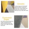 Non Slip Runner Rug Living Room Accent Farmhouse Runner Rug Grey and Brown Geometric Hallway Runner Rug, Living Room/Bedroom/Stairs Long Non Skid Area Rugs, 60/80/90/100/120/140cm Width (Size : 0.8x3 view 4