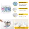 2 PCS Pot Holders with Hanging Loops, Pink Blue Purple Hydrangea Heatresistant Potholders Coasters Mat for Kitchen Cooking Baking BBQ Summer Floral Botanical Plaid view 2