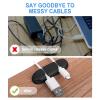 WLLHYF 3PCS Cable Clips, Cord Wire Organizer (Black) view 4