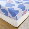 FCLDESHOP Fitted Bottom Sheet,Thick Brushed Bedding Fitted Sheets,Boys Girls Bedroom Cartoon Anime Mattress Topper Available in All Seasons,Rabbit,200220cm (3pcs) view 4