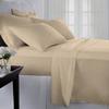 AHJ Beddings 5 Piece Comforter Set with 8 inches Deep Pocket Sheet Set and 500GSM Comforter - 600 Thread Counts, 100% Egyptian Cotton - Alaska King Size, Beige Solid view 3