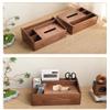 Solid Wood Tissue Box Cover, Household Black Walnut Desktop Tissue Holder Cover, Coffee Table Tissue Storage Box, Hotel Napkin Tissue Holders view 4