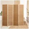 LXLZYXSF Room Divider 5 4 3 Panels Free-Standing Privacy Screen, Chinese Oriental Accents Wall Partition for Interior Exterior, Sunroom Studio Apartment (Size : 4 Panel 1.8x0.5m/70.8"x19.6") view 1