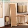 LXLZYXSF Room Divider 5 4 3 Panels Free-Standing Privacy Screen, Chinese Oriental Accents Wall Partition for Interior Exterior, Sunroom Studio Apartment (Size : 4 Panel 1.8x0.5m/70.8"x19.6") view 3