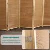 LXLZYXSF Room Divider 5 4 3 Panels Free-Standing Privacy Screen, Chinese Oriental Accents Wall Partition for Interior Exterior, Sunroom Studio Apartment (Size : 4 Panel 1.8x0.5m/70.8"x19.6") view 4