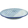 Polmedia Polish Pottery Pasta Bowl 9-inch UNIKAT - Blue Wave Pattern Handmade in Boleslawiec Poland by Ceramika Artystyczna + Certificate of Authenticity view 2