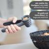 Westmark Nutsprofi - Heavy Duty Nutcracker for Walnuts, Brazil Nuts and Hazelnuts, Effortless Use, Includes Clip to Hold Tongs Together - Aluminium, Anthracite/Red view 4