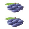 Fruit Magnetic Refrigerator Sticker, Creative Particle Magnetic Sticker (Blueberry, 2 Pcs) view 1