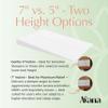 Avana Mattress Elevator 5-Inch - Gentle Incline Under Mattress Support - Riser for Snoring, Acid Reflux, and Sinus Relief, Full view 4