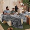 Bare Home Fleece Blanket - Giant Size - Ultra-Soft Lightweight for Bed, Sofa, and Couch - Luxury Microplush - Cozy Warm Blanket (Giant, Grey) view 1