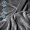 Bare Home Fleece Blanket - Giant Size - Ultra-Soft Lightweight for Bed, Sofa, and Couch - Luxury Microplush - Cozy Warm Blanket (Giant, Grey) view 2