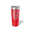 Alterd Industries Soccer Coach Gift - Soccer Coach Gifts Tumbler | soccer coach gifts for men | Girls Soccer Coach Gifts | Soccer coach ideas (Soccer Crest, Red, 20oz Tumbler) view 1