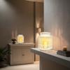 Decozen Hanging Candle Lantern - Decorative Large White Metal Candle Holder for Home Decor Patio Dining Living Room Bedroom Office Farmhouse Pathway Entryway Events Wedding Decorations - Set of 6 view 4
