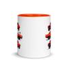 1969 Camaro SS Orange Muscle Car Collector Mug with Color Inside view 3