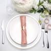 Tableclothsfactory Pack of 5 - Dusty Rose Accordion Crinkle Taffeta Napkins - Impeccable Metallic Glint - Perfect for Wedding Ceremonies, Birthday, Party, Event, Banquet, Restaurant Tableware - 20" x view 1