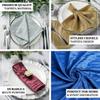 Tableclothsfactory Pack of 5 - Dusty Rose Accordion Crinkle Taffeta Napkins - Impeccable Metallic Glint - Perfect for Wedding Ceremonies, Birthday, Party, Event, Banquet, Restaurant Tableware - 20" x view 4