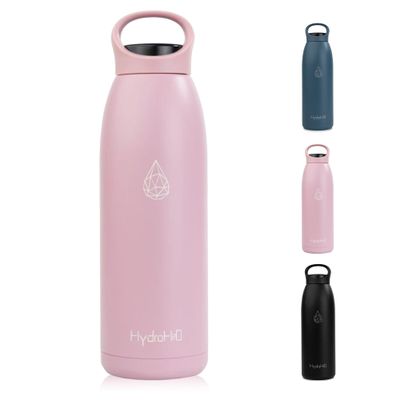 32 oz Insulated Water Bottle Stainless Steel, Vacuum Flask BPA-Free Leakproof Double Wall Metal Bottle, Keeps Cold 24H Hot 12H, Durable Sports Thermos for Men & Women, Gym, Office & Travel, Pink