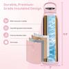 32 oz Insulated Water Bottle Stainless Steel, Vacuum Flask BPA-Free Leakproof Double Wall Metal Bottle, Keeps Cold 24H Hot 12H, Durable Sports Thermos for Men & Women, Gym, Office & Travel, Pink view 2