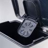 HASMI Bathroom Trash can Stainless Steel Large Capacity Foot-Operated Trash Can for Household Kitchen, 20L/30L Kitchen Trash Can (Color : Black, Size : M), yuqing2022 view 3