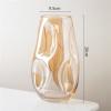 Flower Vase Modern, Simple and Irregular, Special-Shaped Stained Glass vase, Living Room Desktop Flower Arrangement, Home Decoration Vase for Decor (Size : L) view 2