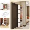 Free Standing Shoe Rack Vertical Shoe Rack for Small Spaces Shoe Rack for Narrow Space Shoe Cubbies Shoe Rack Rotating 360 Metal Rotating Shoe Cabinet Shoe Rack Metal Rotating Shoe Cabinet (Color : view 4